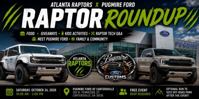 Raptor Roundup at Pugmire Ford — event photo